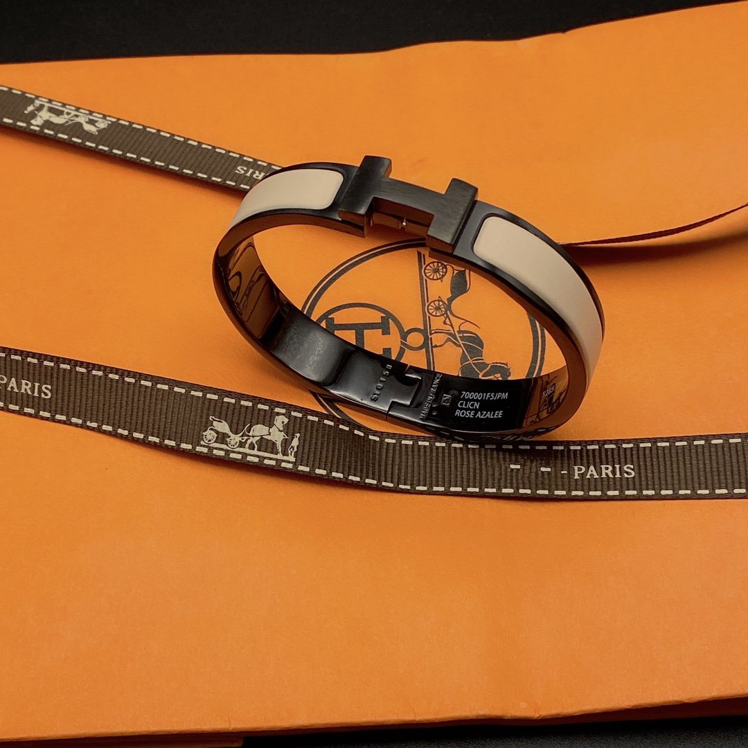 [Elite]H BRACELET 12MM BLACK BEIGE CERAMIC