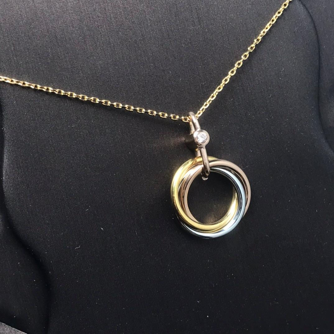 [Elite]TRINITY  NECKLACE 1 DIAMOND