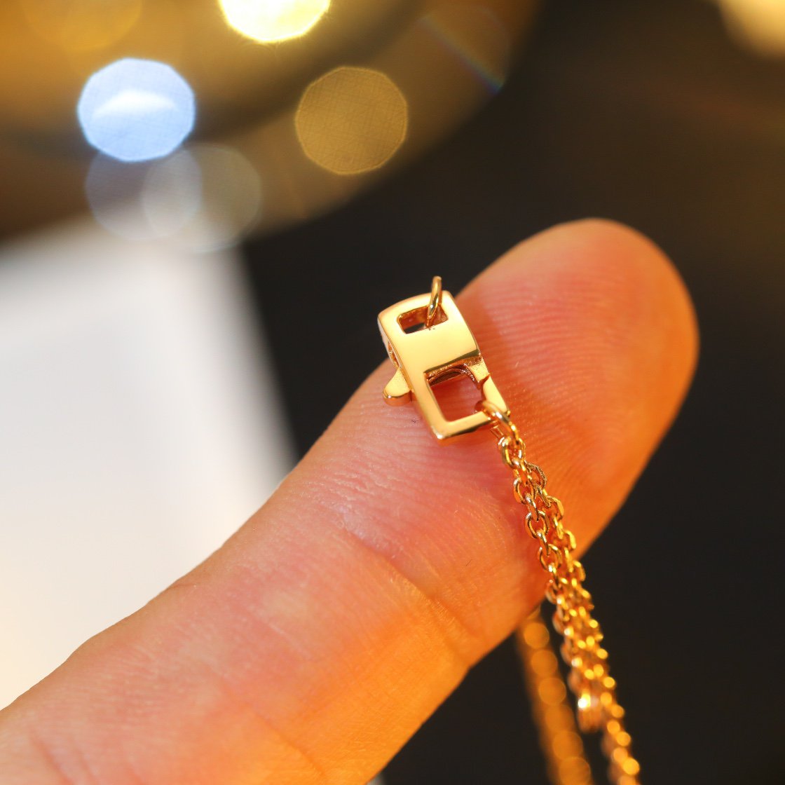 [Elite]STAR AND SUN DIAMOND PINK GOLD NECKLACE