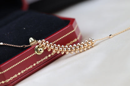 [Elite]CLASH PINK GOLD NECKLACE