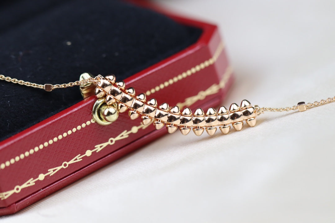 [Elite]CLASH PINK GOLD NECKLACE