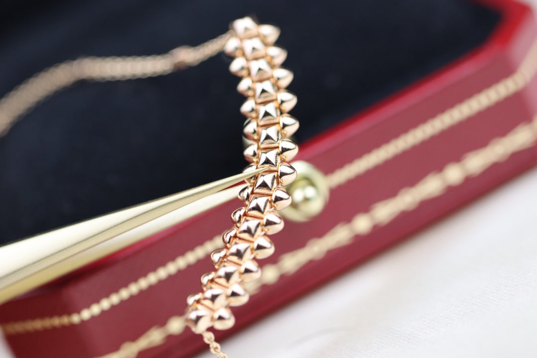 [Elite]CLASH PINK GOLD NECKLACE