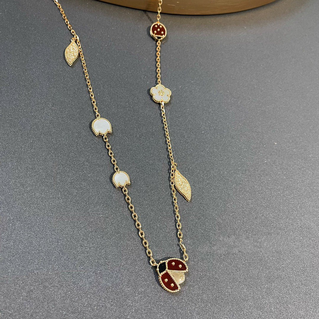 [Elite]LUCKY SPRING 15 MOTIFS GOLD NECKLACE