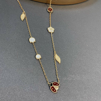 [Elite]LUCKY SPRING 15 MOTIFS GOLD NECKLACE