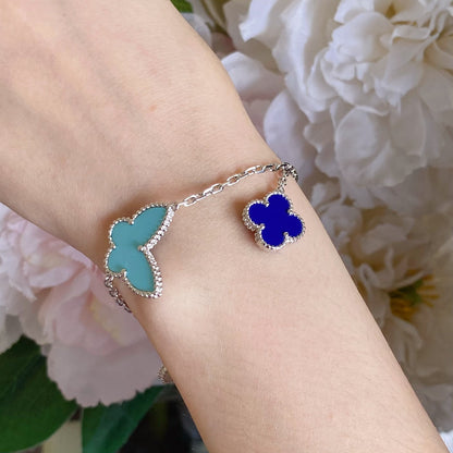 [Elite]LUCKY SPRING SILVER BRACELET 4 MOTIF