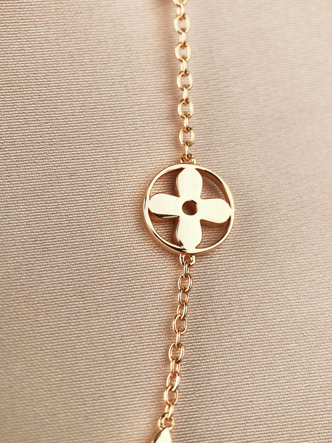 [Elite]STAR AND SUN 7 MOTIFS GOLD BRACELET
