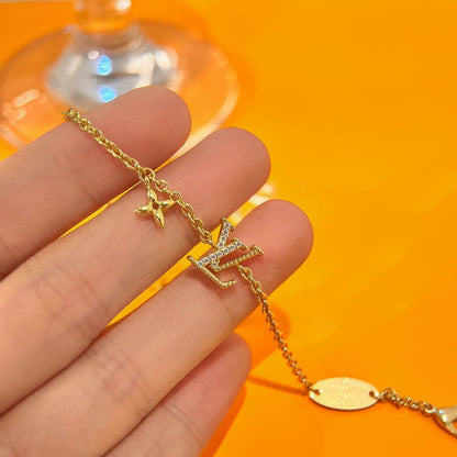 [Elite]LOGO STAR MOTIF GOLD BRACELET