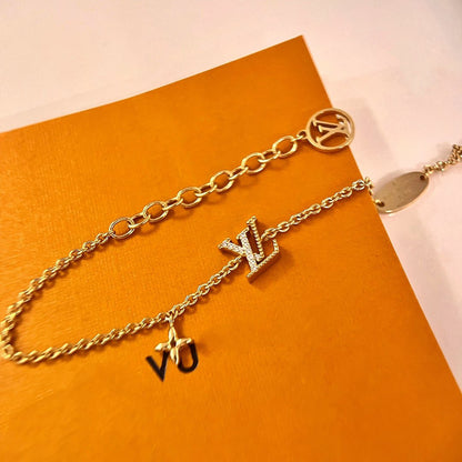 [Elite]LOGO STAR MOTIF GOLD BRACELET