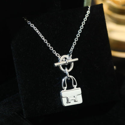 [Elite]POP H PEDANT SILVER NECKLACE