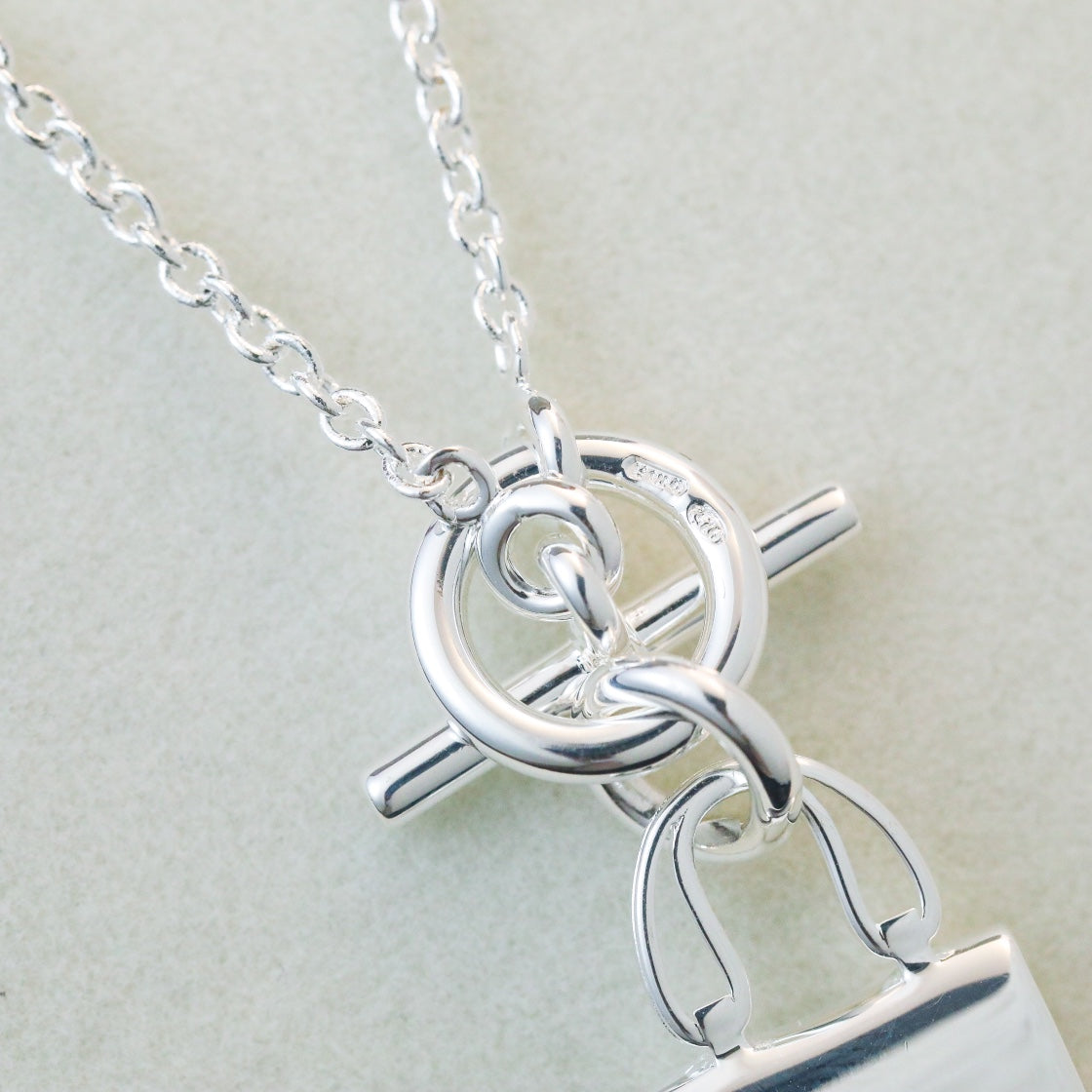 [Elite]POP H PEDANT SILVER NECKLACE