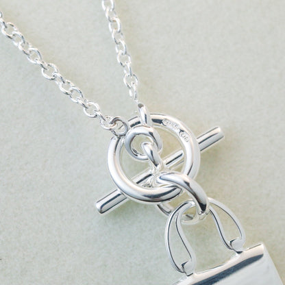 [Elite]POP H PEDANT SILVER NECKLACE