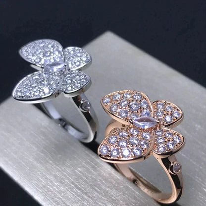 [Elite]BUTTERFLY PINK GOLD DIAMOND RING