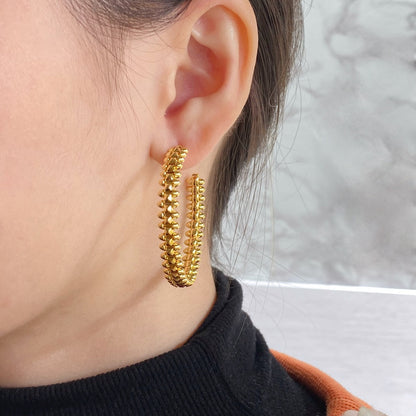 [Elite]CLASH HOOP LARGE EARRINGS