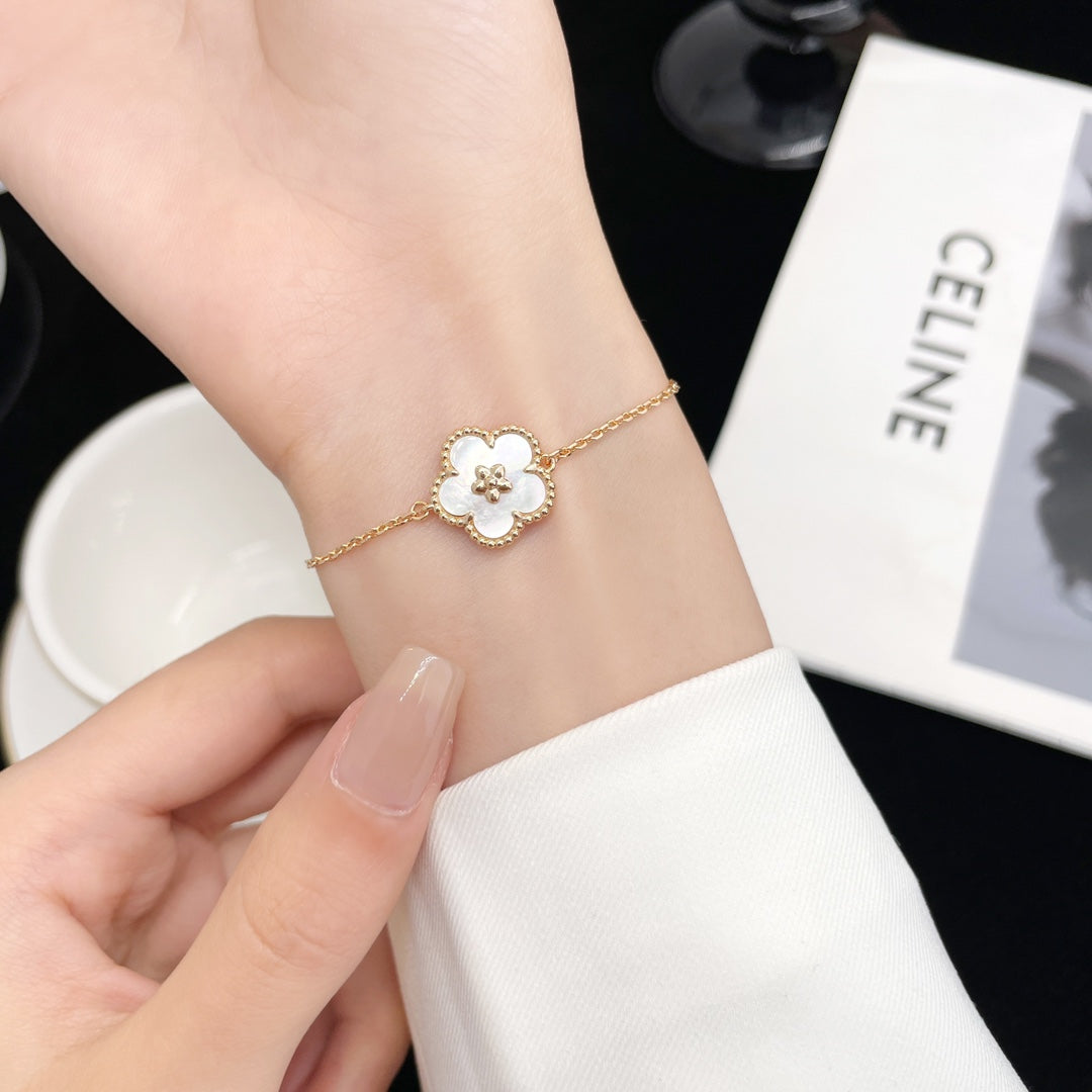 [Elite]LUCKY SPRING ROSE GOLD MOP BRACELET