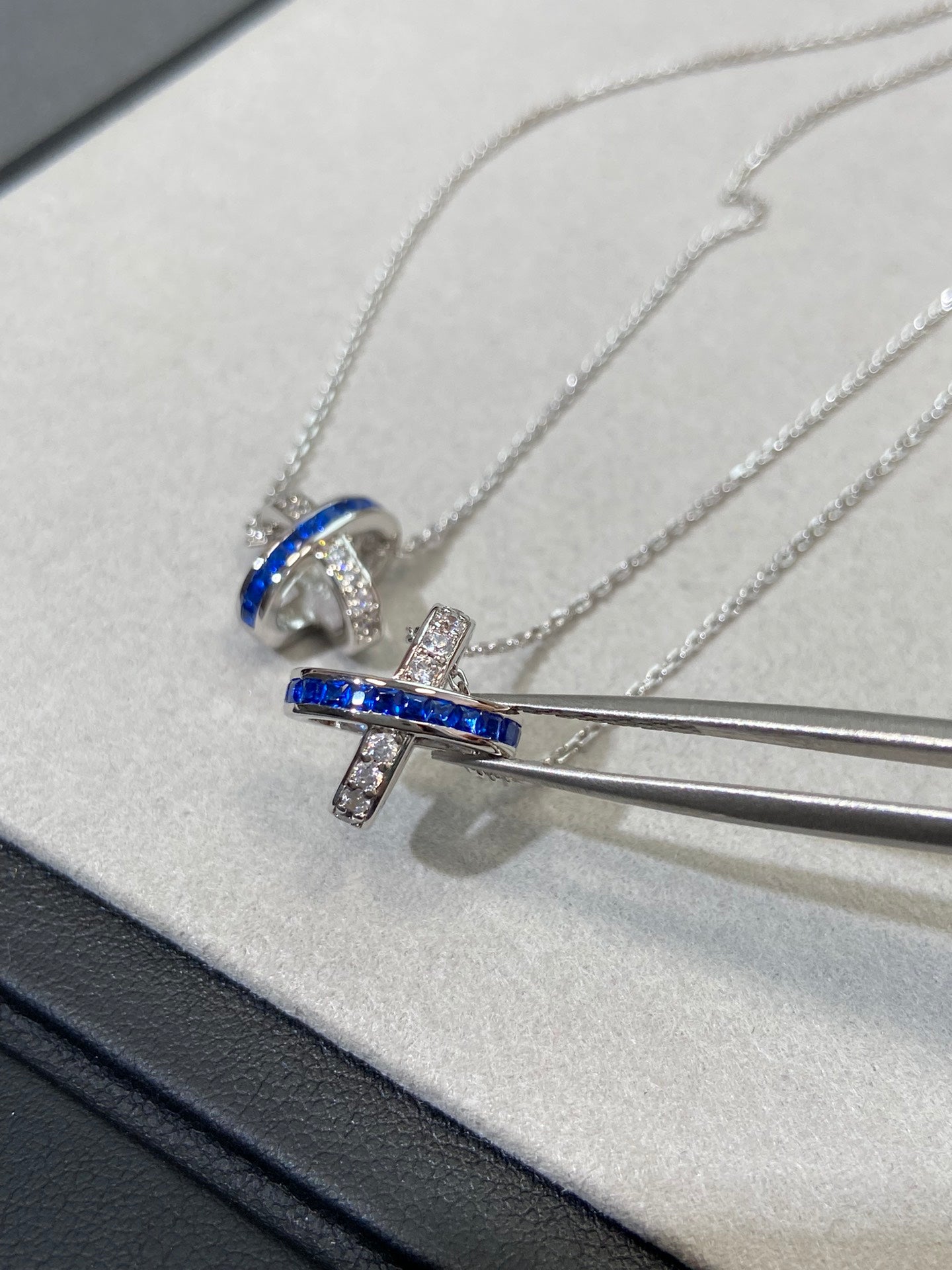 [Elite]LIENS DIAMOND SILVER NECKLACE