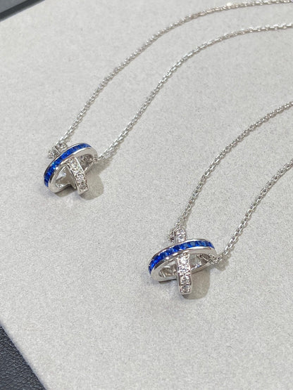 [Elite]LIENS DIAMOND SILVER NECKLACE