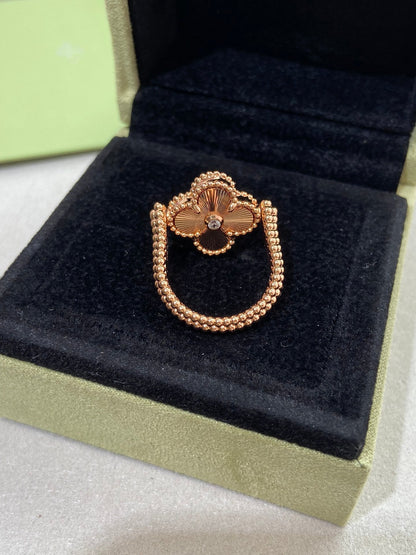 [Elite]CLOVER RIVERSIBLE ROSE GOLD RING