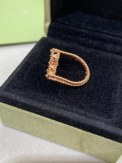[Elite]CLOVER RIVERSIBLE PINK GOLD RING
