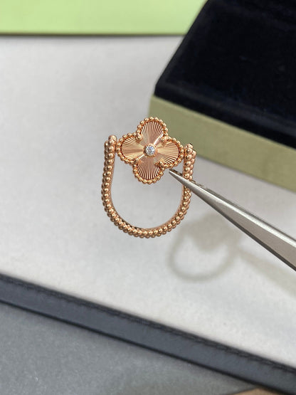 [Elite]CLOVER RIVERSIBLE ROSE GOLD RING