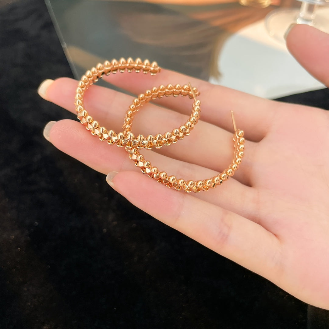 [Elite]CLASH HOOP LARGE EARRINGS