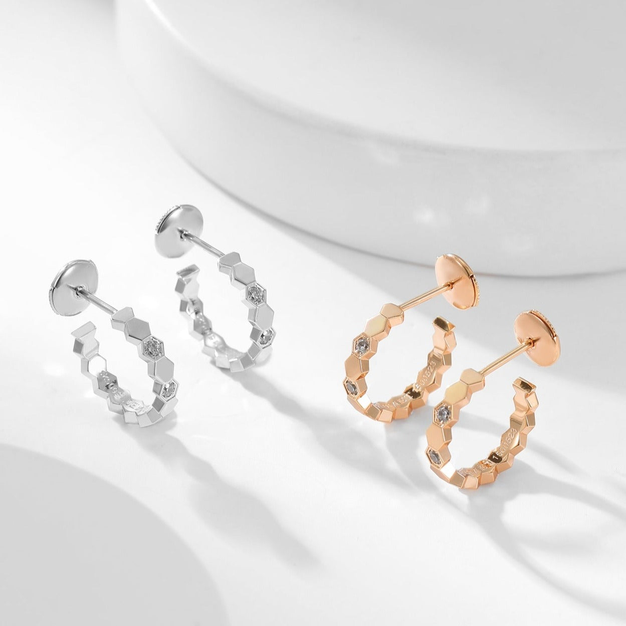 [Elite]BEE LOVE DIAMOND HOOP EARRINGS