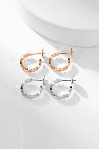 [Elite]BEE LOVE DIAMOND HOOP EARRINGS
