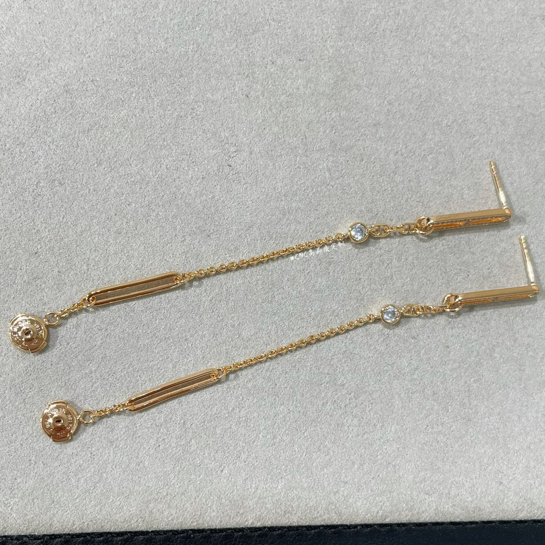 [Elite]CHAINE CHAOS DIAMOND DROP EARRINGS