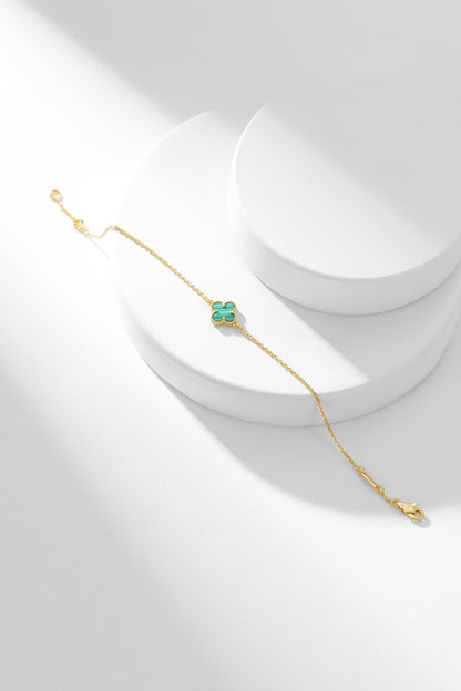 [Elite]CLOVER BRACELET MALACHITE 1 MOTIF