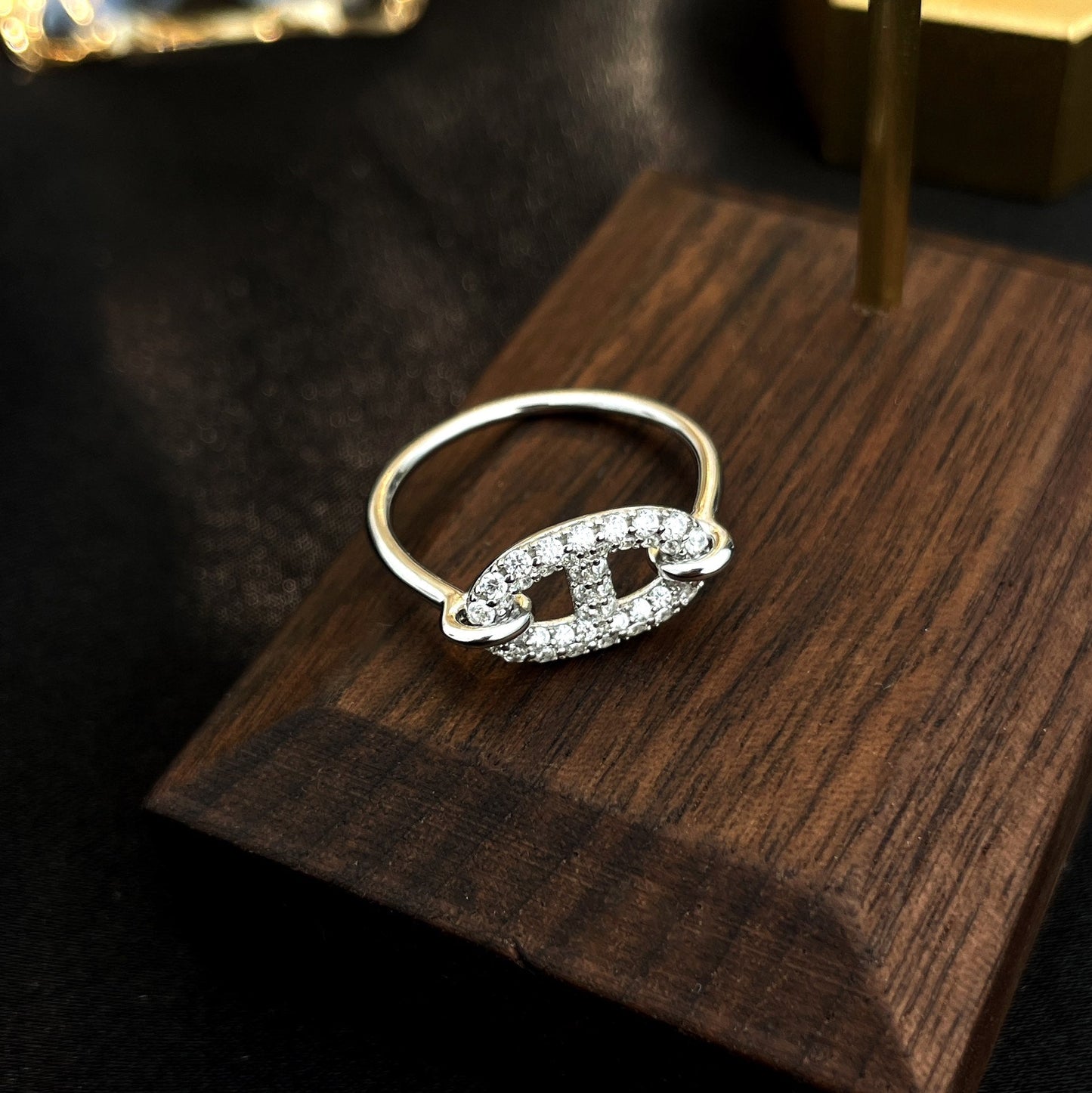 [Elite]RONDE SMALL SILVER DIAMOND RING