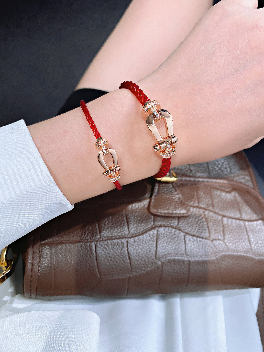 [Elite]FORCE 10 HALF DIAMOND PINK GOLD RED CORDERI LARGE AND MEDIUM MODEL