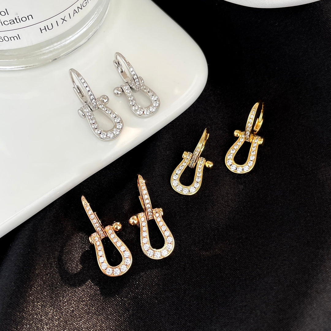 [Elite]FORCE 10 FULL DIAMOND DROP EARRINGS MEDIUM MODEL