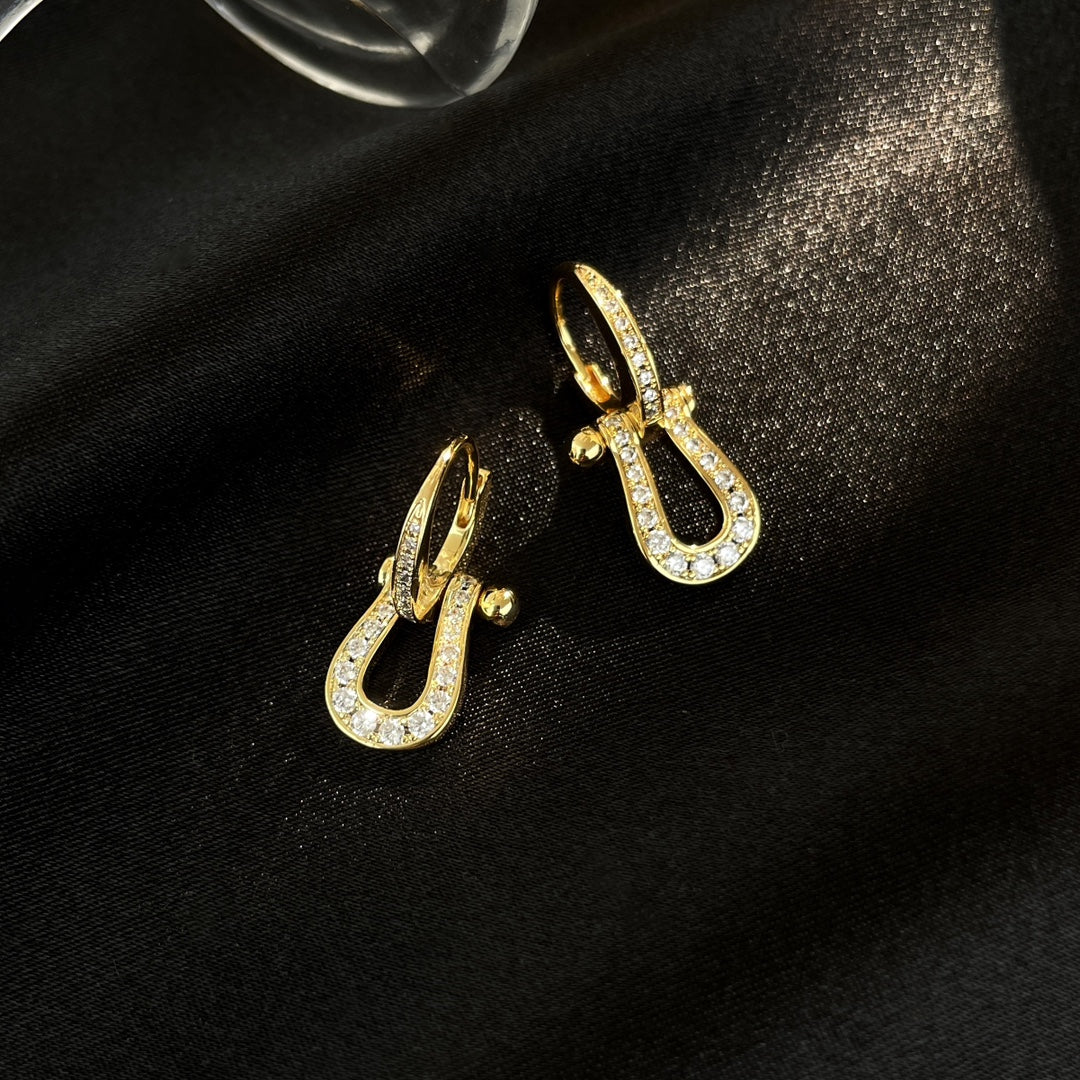 [Elite]FORCE 10 FULL DIAMOND DROP EARRINGS MEDIUM MODEL