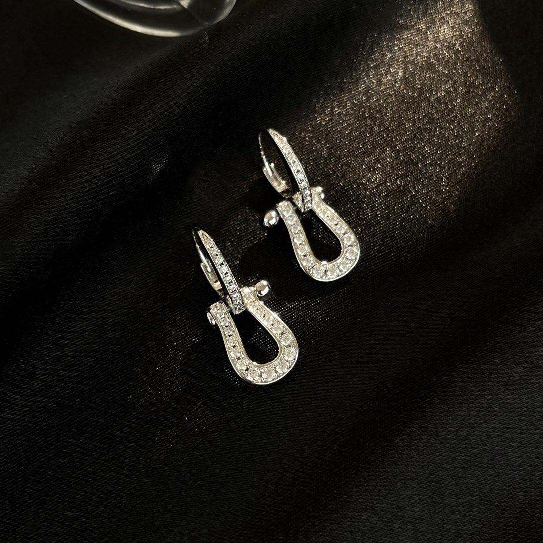 [Elite]FORCE 10 FULL DIAMOND DROP EARRINGS MEDIUM MODEL