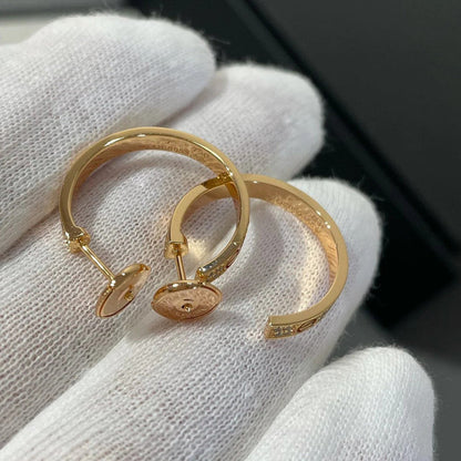 [Elite]LOVE EARRINGS 3.6MM DIAMOND PAVED