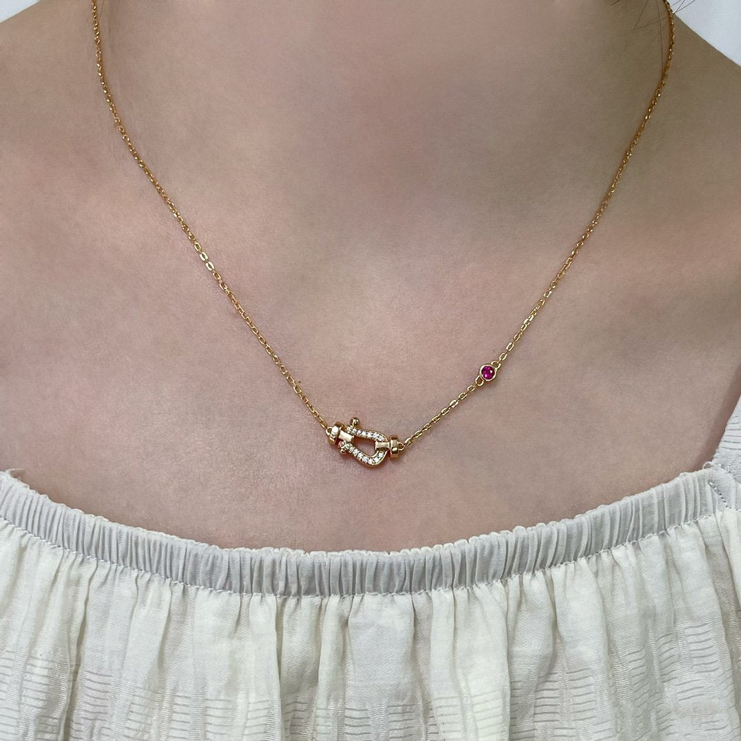 [Elite]FORCE 10 DIAMOND PINK GOLD NECKLACE