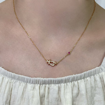 [Elite]FORCE 10 DIAMOND PINK GOLD NECKLACE