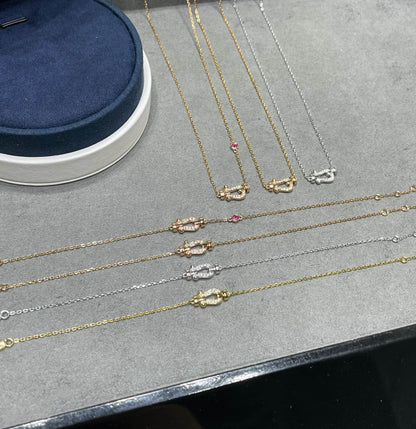 [Elite]FORCE 10 DIAMOND PINK GOLD NECKLACE