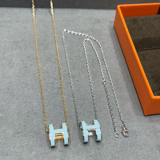 [Elite]POP H SKY BLUE NECKLACE