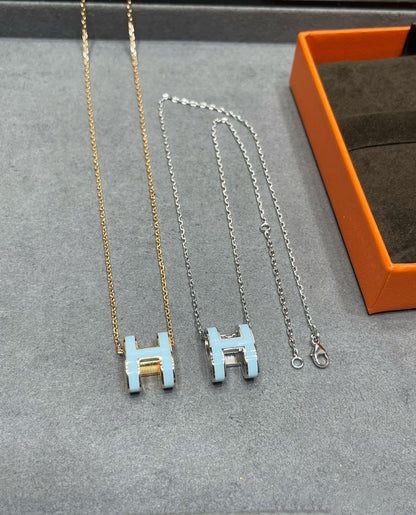 [Elite]POP H SKY BLUE NECKLACE