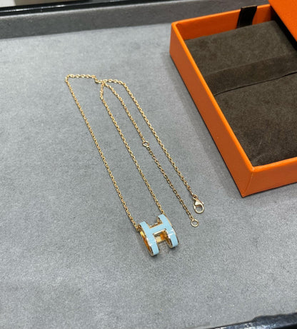 [Elite]POP H SKY BLUE NECKLACE