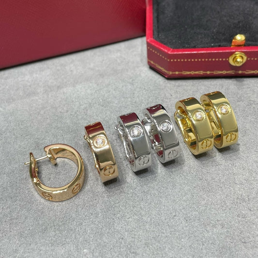 [Elite]LOVE 5.5MM 1 DIAMOND EARRINGS