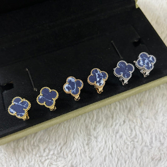 [Elite]CLOVER PIETERSITE MEDIUM STUD EARRINGS