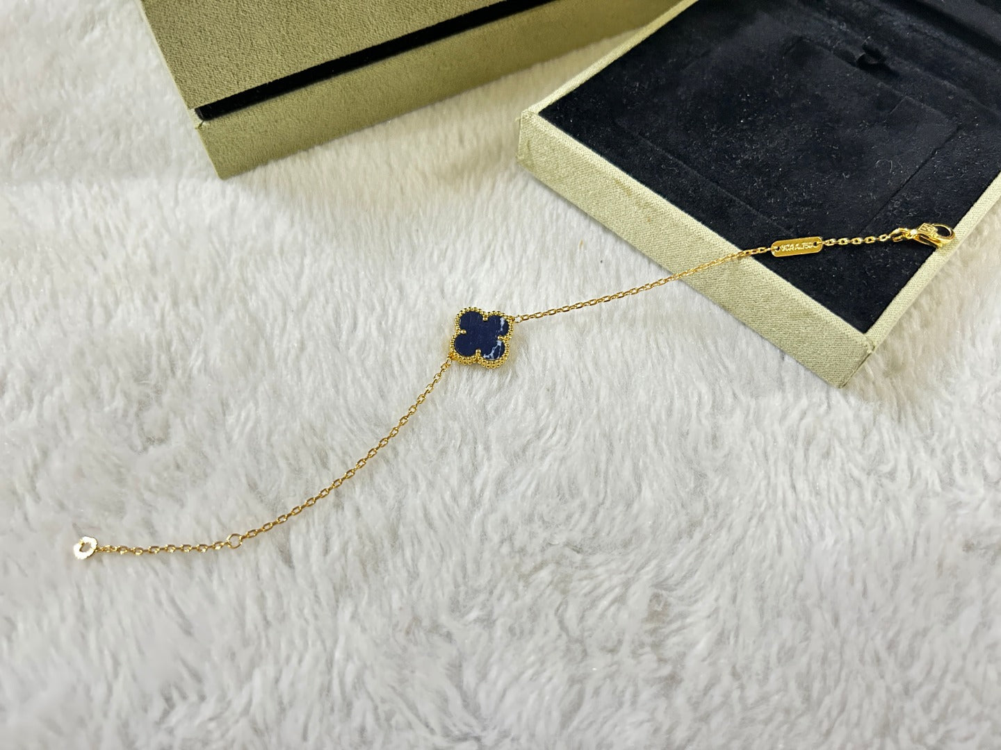 [Elite]CLOVER 1 MOTIF PIETERSITE BRACELET
