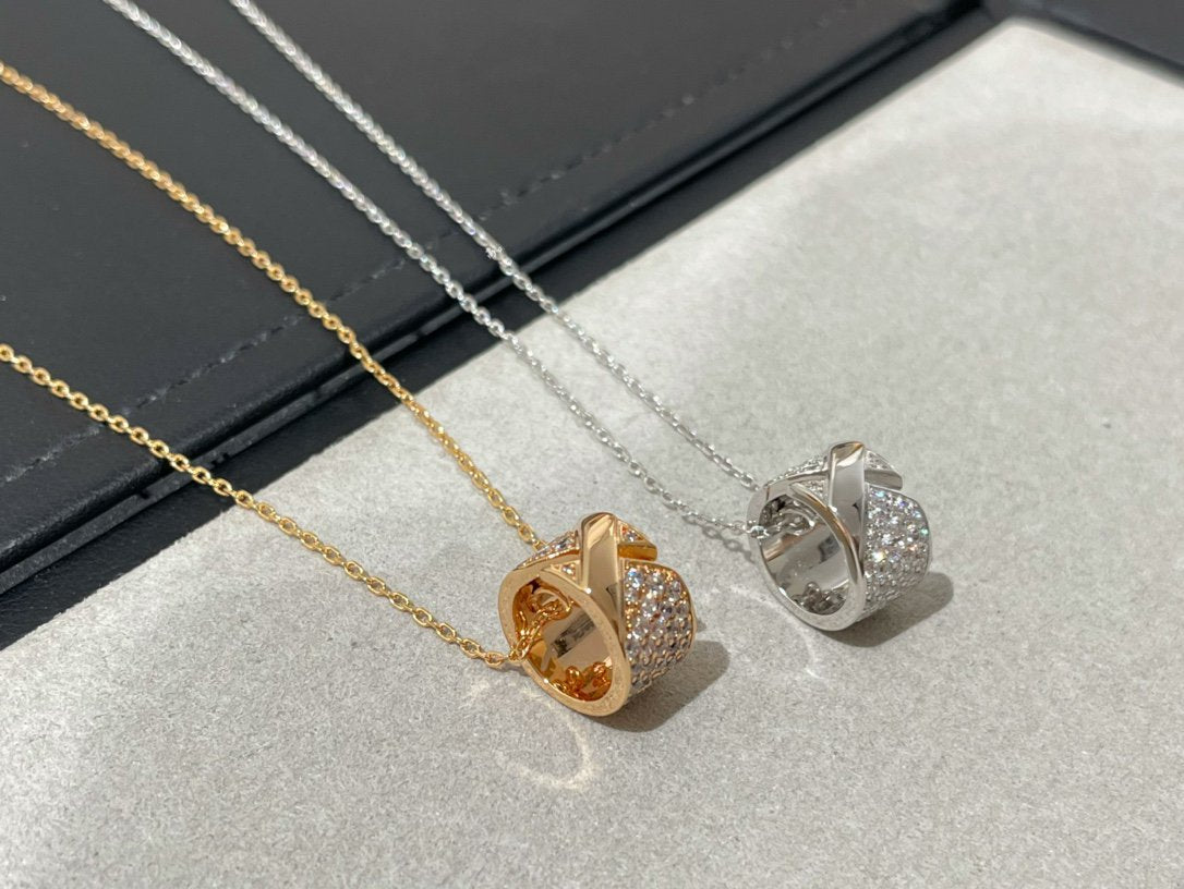 [Elite]LIENS EVIDENCE DIAMOND PAVED NECKLACE