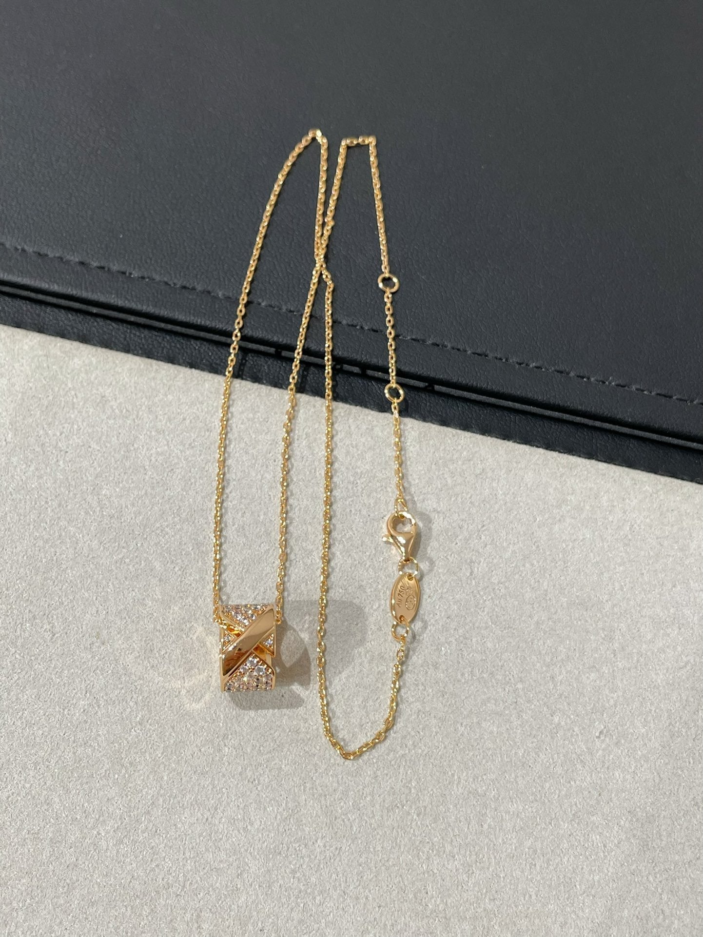 [Elite]LIENS EVIDENCE DIAMOND PAVED NECKLACE