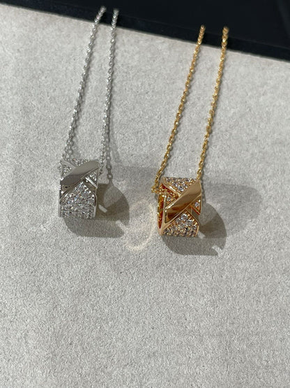 [Elite]LIENS EVIDENCE DIAMOND PAVED NECKLACE