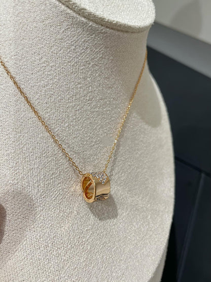 [Elite]LIENS EVIDENCE DIAMOND PAVED NECKLACE