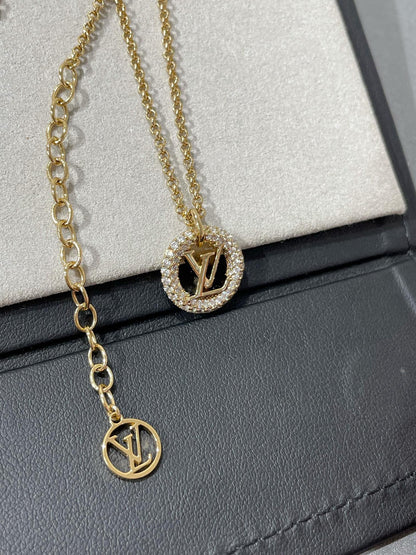 [Elite]BY NIGHT DIAMOND PAVED NECKLACE
