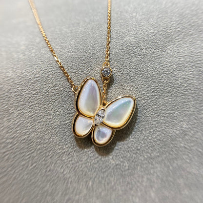 [Elite]BUTTERFLY MOP DIAMOND NECKLACE