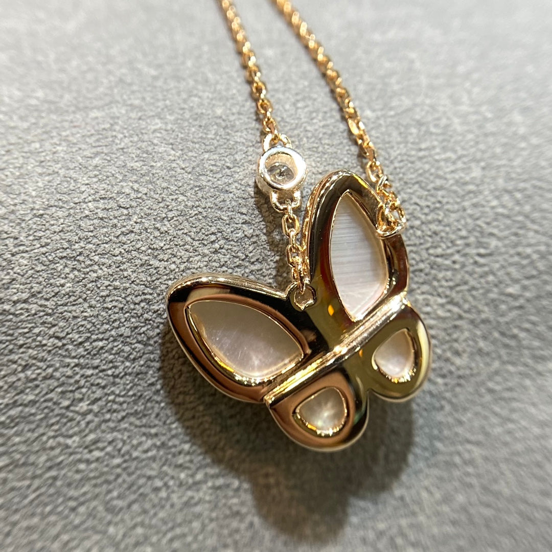[Elite]BUTTERFLY MOP DIAMOND NECKLACE